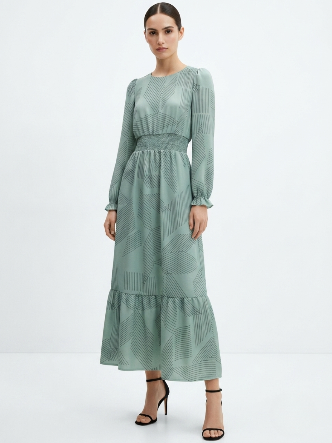 VESTIDO CASUAL MANGA LARGA SUMI JADE