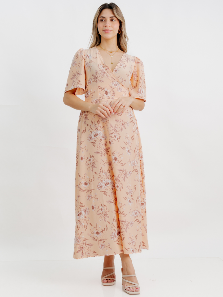 VESTIDO CASUAL LARGO LISA MELON