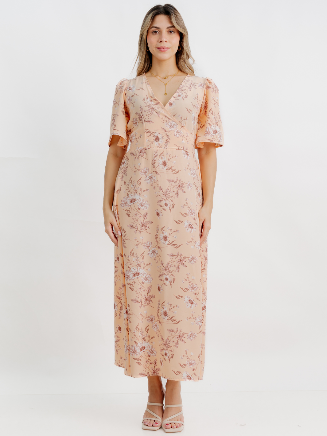 VESTIDO CASUAL LARGO LISA MELON