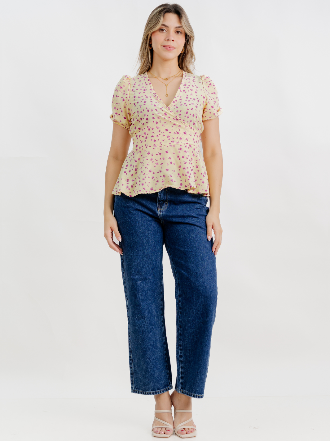 BLUSA MANGA CORTA BORA AMARILLO