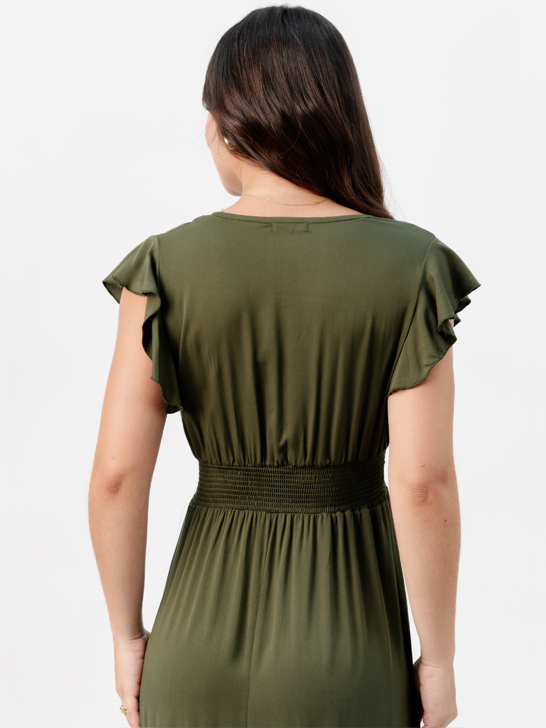 VESTIDO CASUAL LARGO SAYURI VERDE