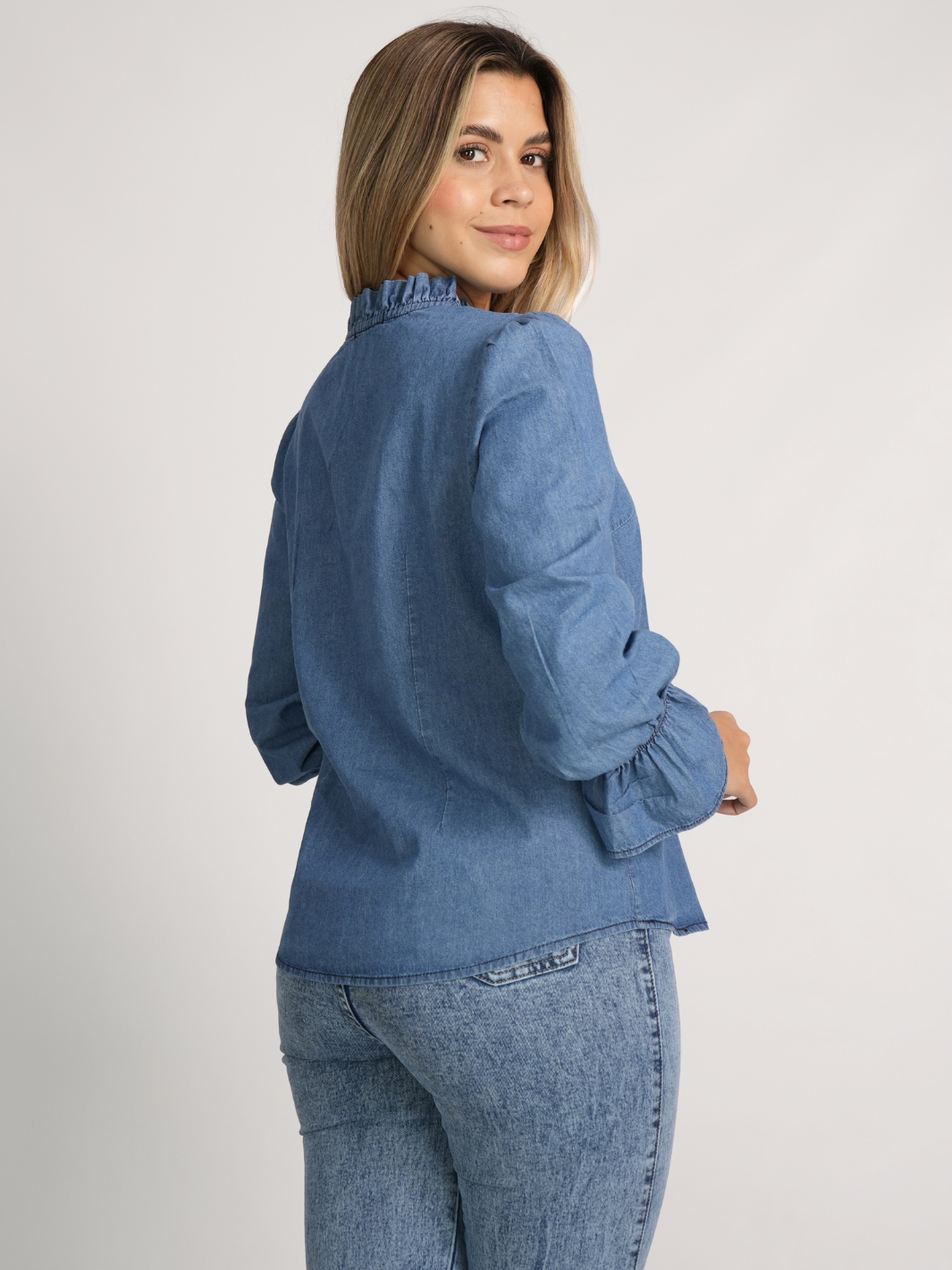 BLUSA DENIM EBBA AZUL