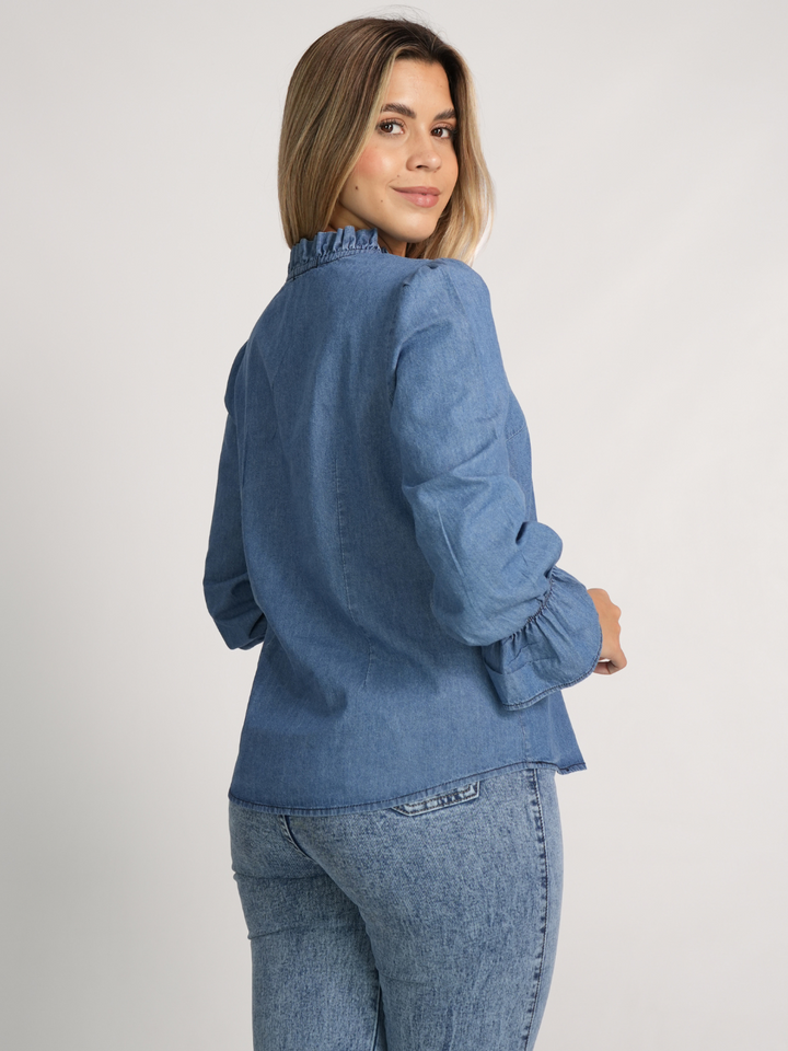 BLUSA DENIM EBBA AZUL