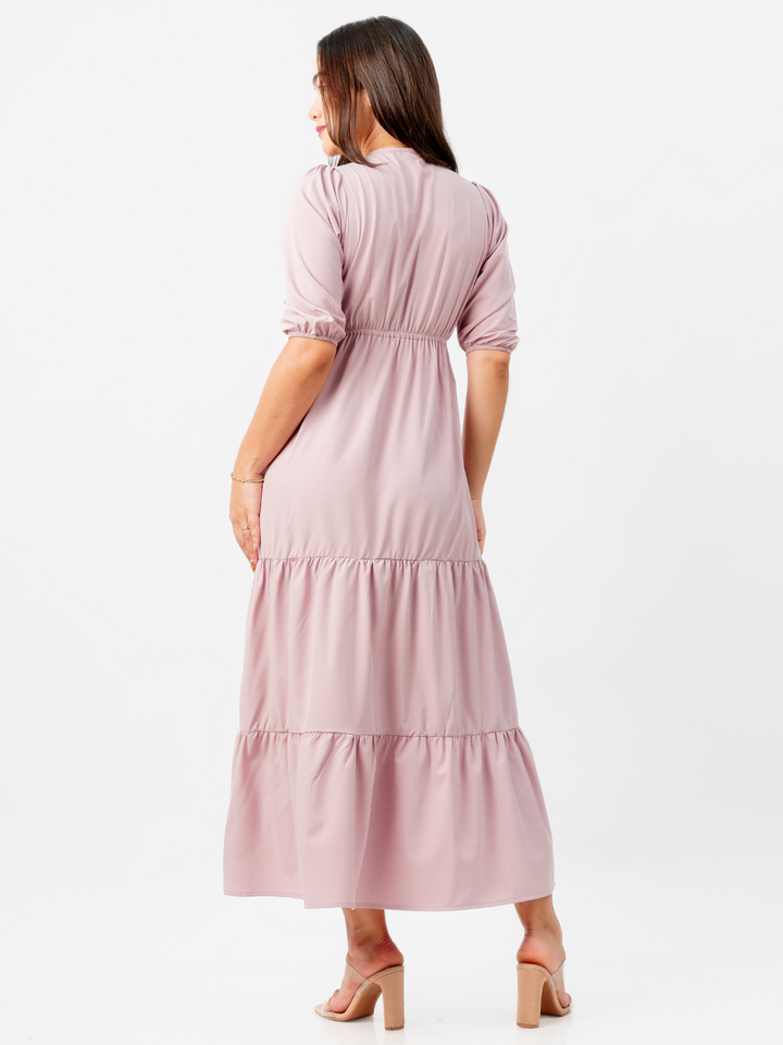 VESTIDO TIZIANA - PALO ROSA