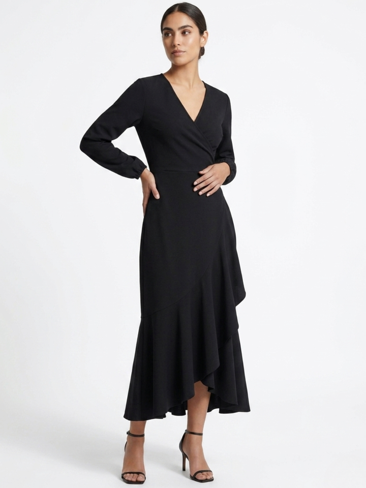 VESTIDO ENVOLVENTE ANNA NEGRO