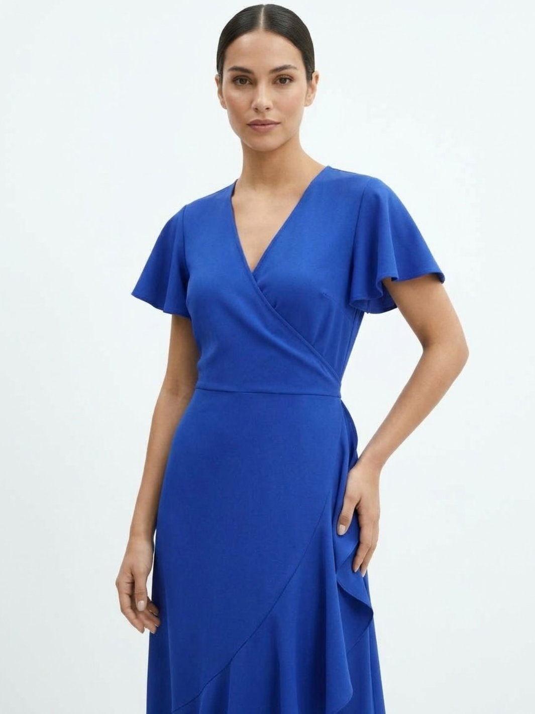 VESTIDO ENVOLVENTE JULIETA AZULINO