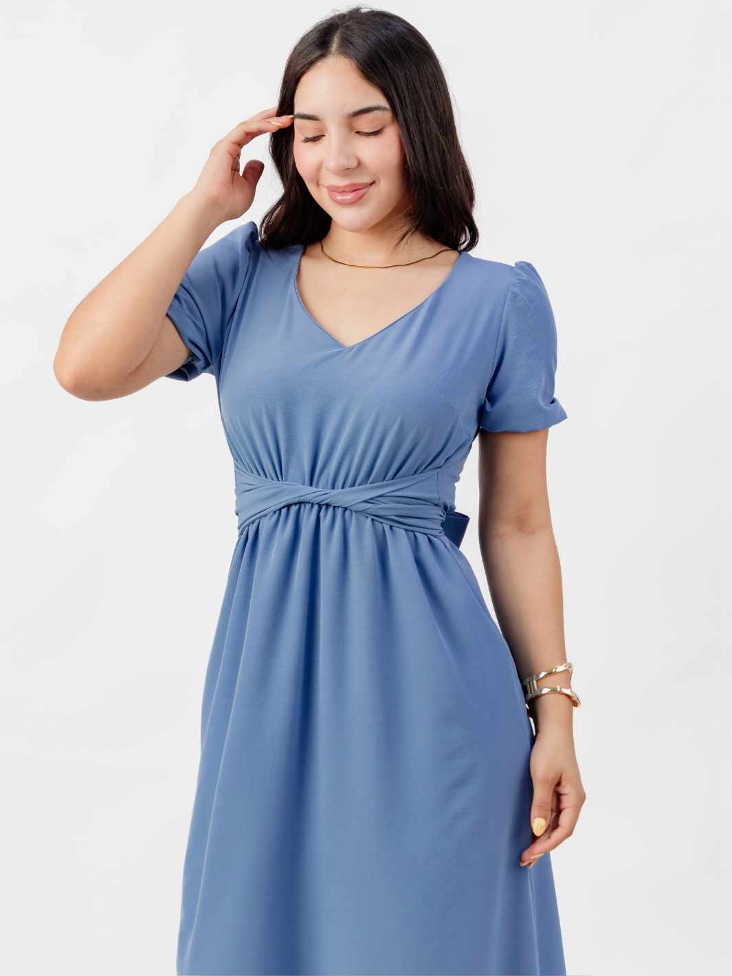 VESTIDO CASUAL LARGO REBECA ITALIANO