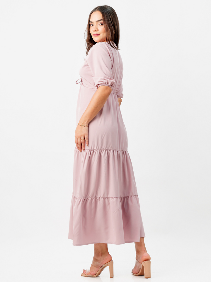 VESTIDO TIZIANA - PALO ROSA