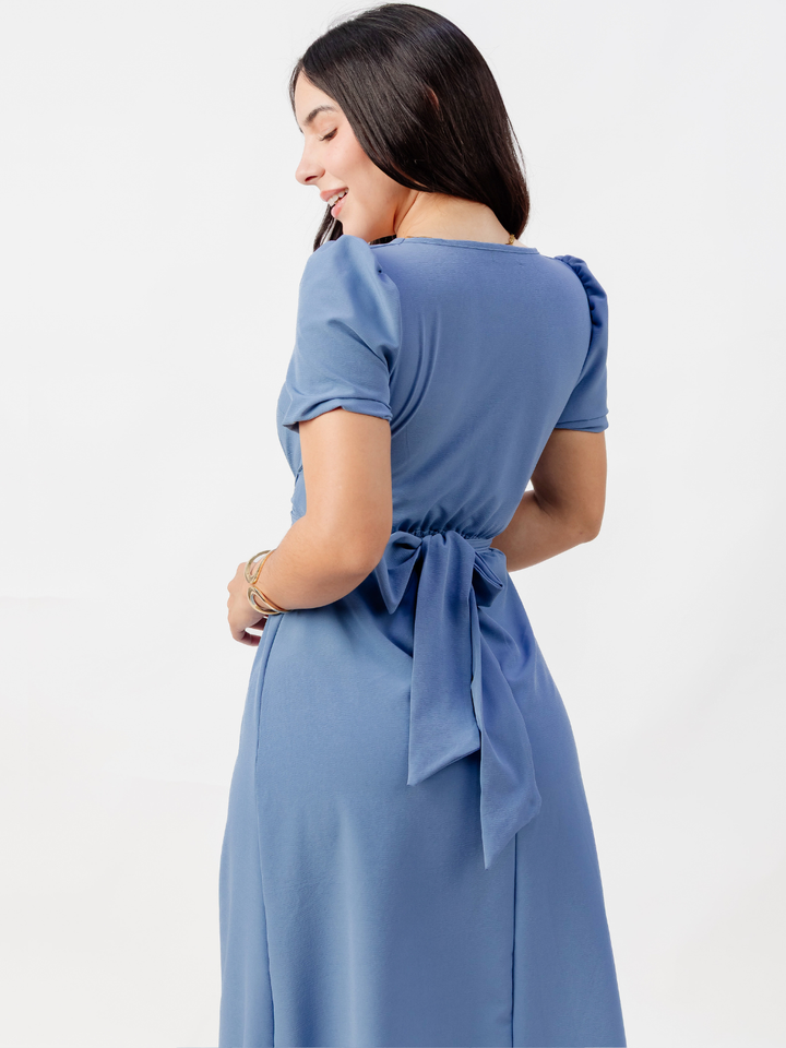 VESTIDO CASUAL LARGO REBECA ITALIANO