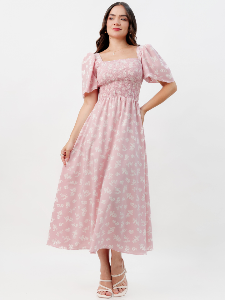 VESTIDO CASUAL LARGO LUCRECIA ROSA