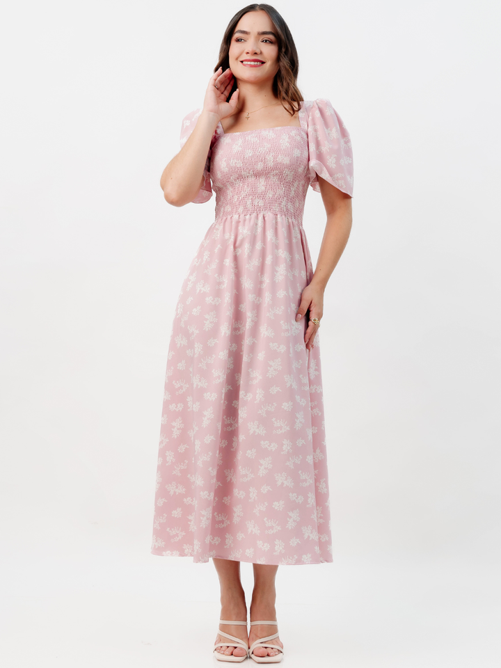 VESTIDO CASUAL LARGO LUCRECIA ROSA