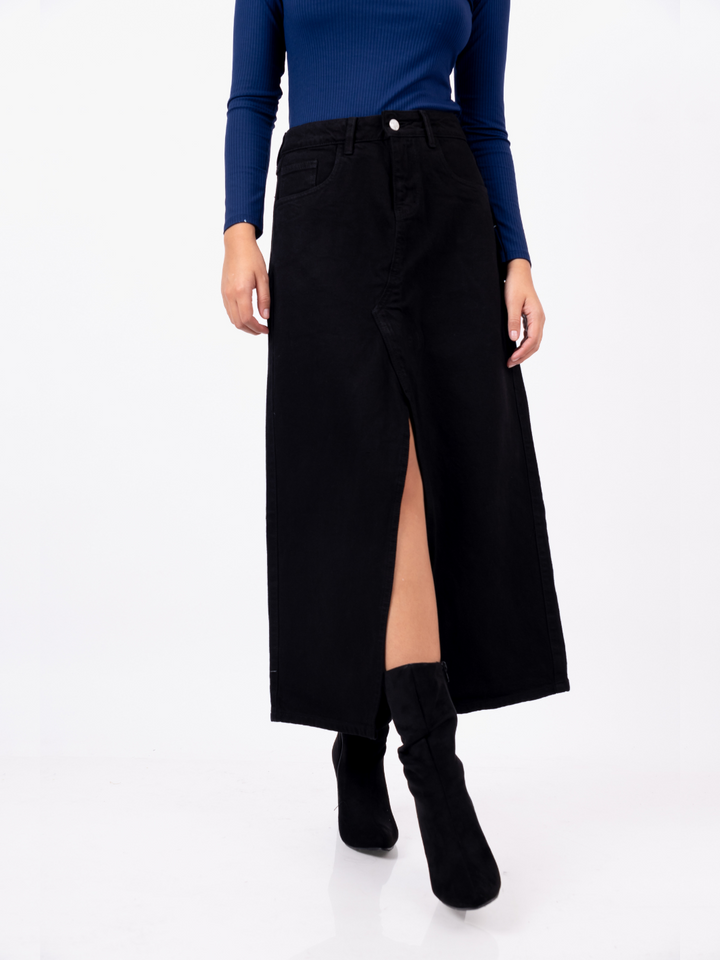 MAXI FALDA DUBLIN - NEGRO