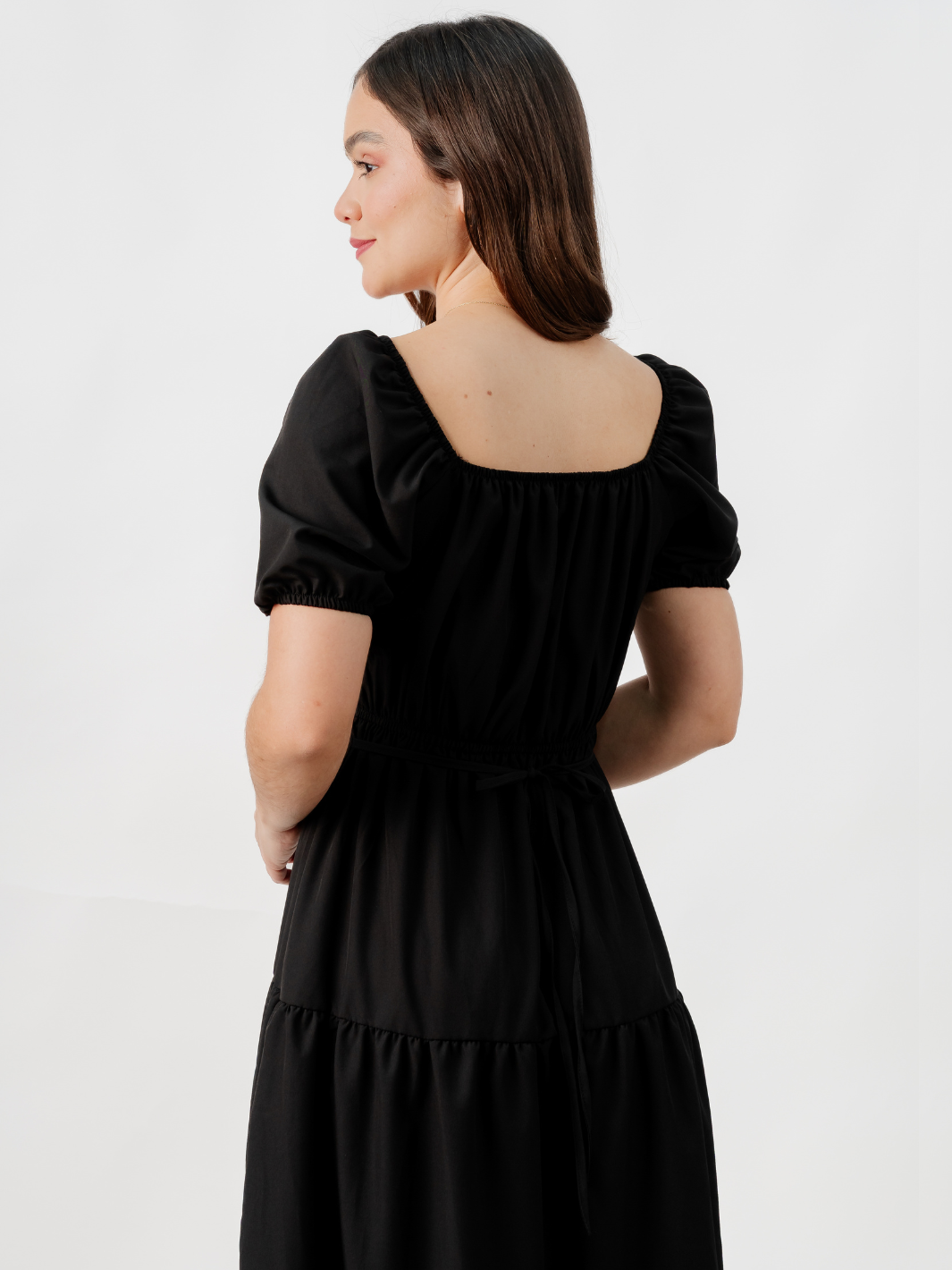 VESTIDO CASUAL LARGO TATIANA NEGRO