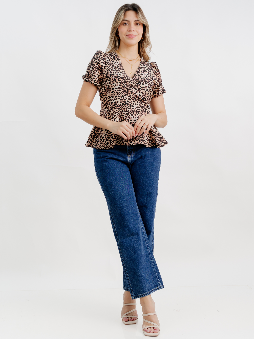 BLUSA MANGA CORTA BORA ANIMAL PRINT