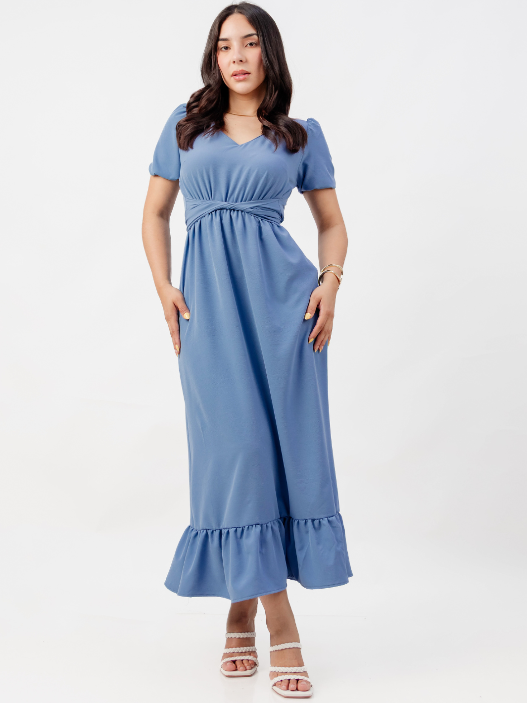 VESTIDO CASUAL LARGO REBECA ITALIANO