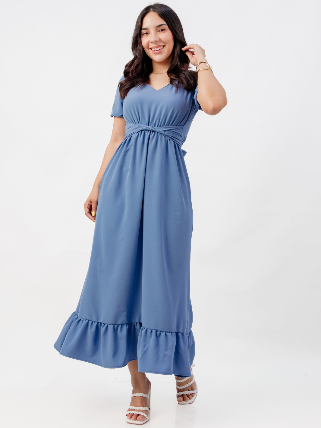 VESTIDO CASUAL LARGO REBECA ITALIANO