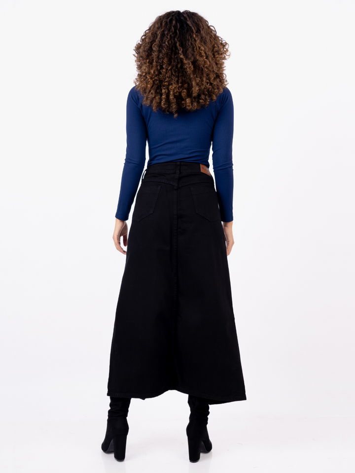 MAXI FALDA DUBLIN - NEGRO