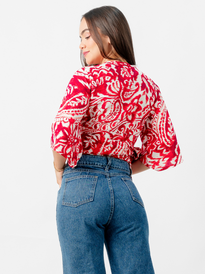 BLUSA GERALDINE - ROJO