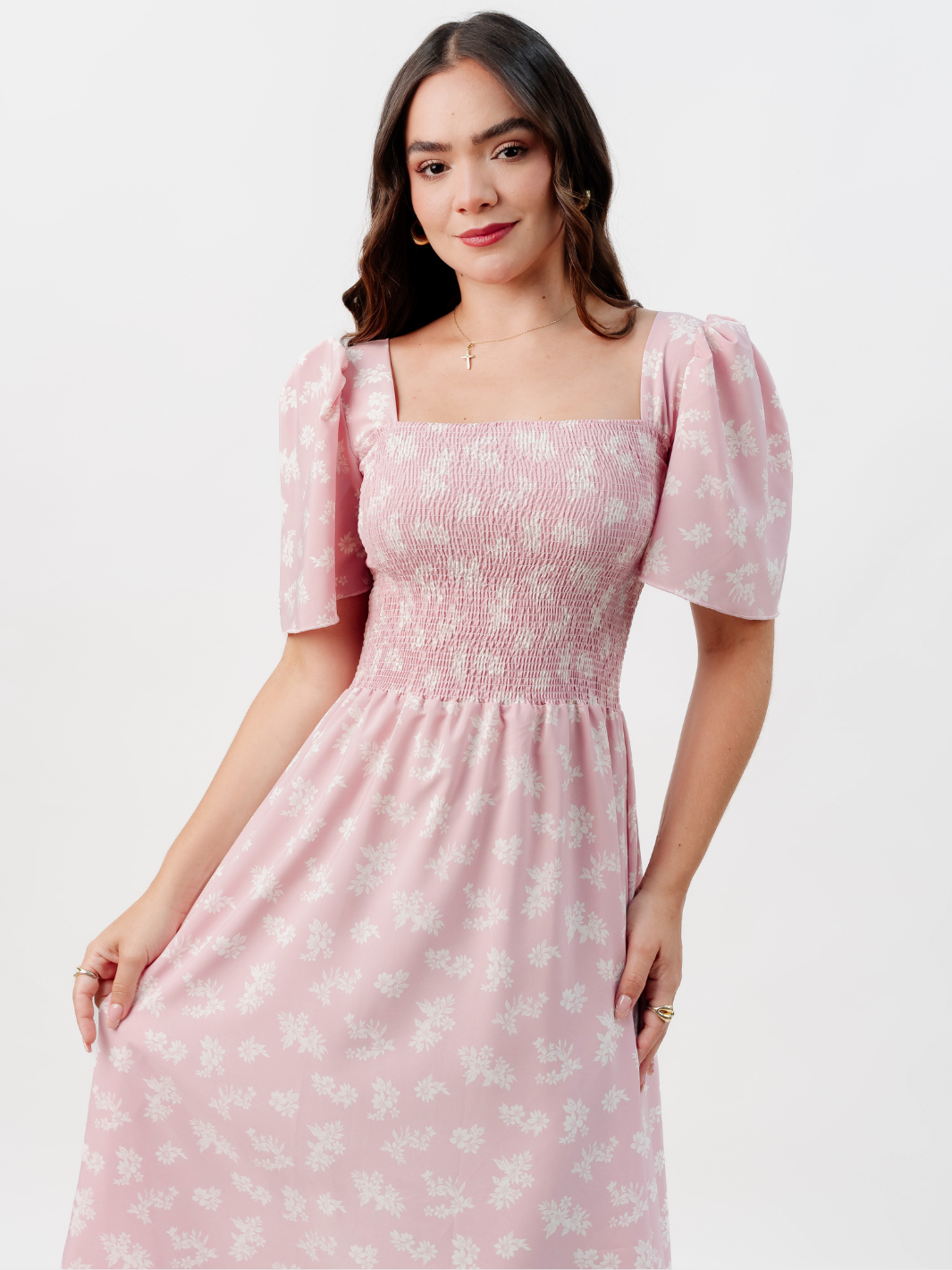 VESTIDO CASUAL LARGO LUCRECIA ROSA