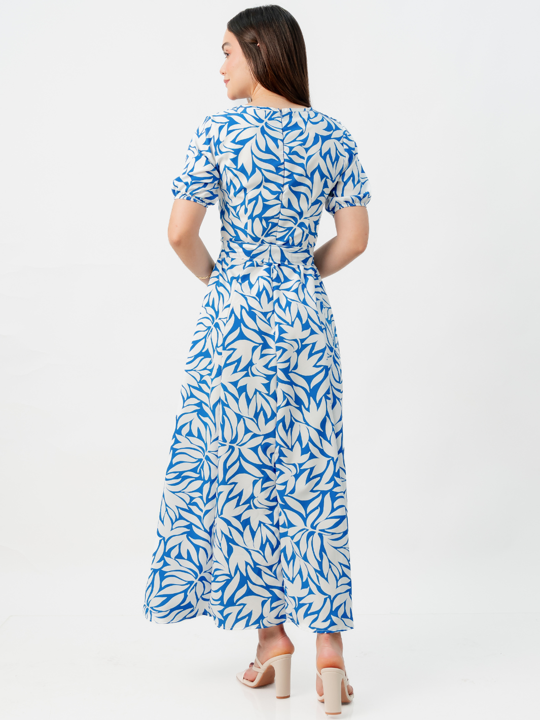 VESTIDO CASUAL LARGO EN CORTE A FERGIE PERLA