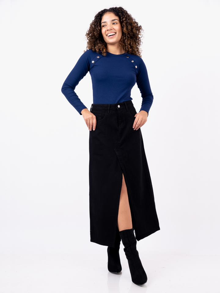 MAXI FALDA DUBLIN - NEGRO