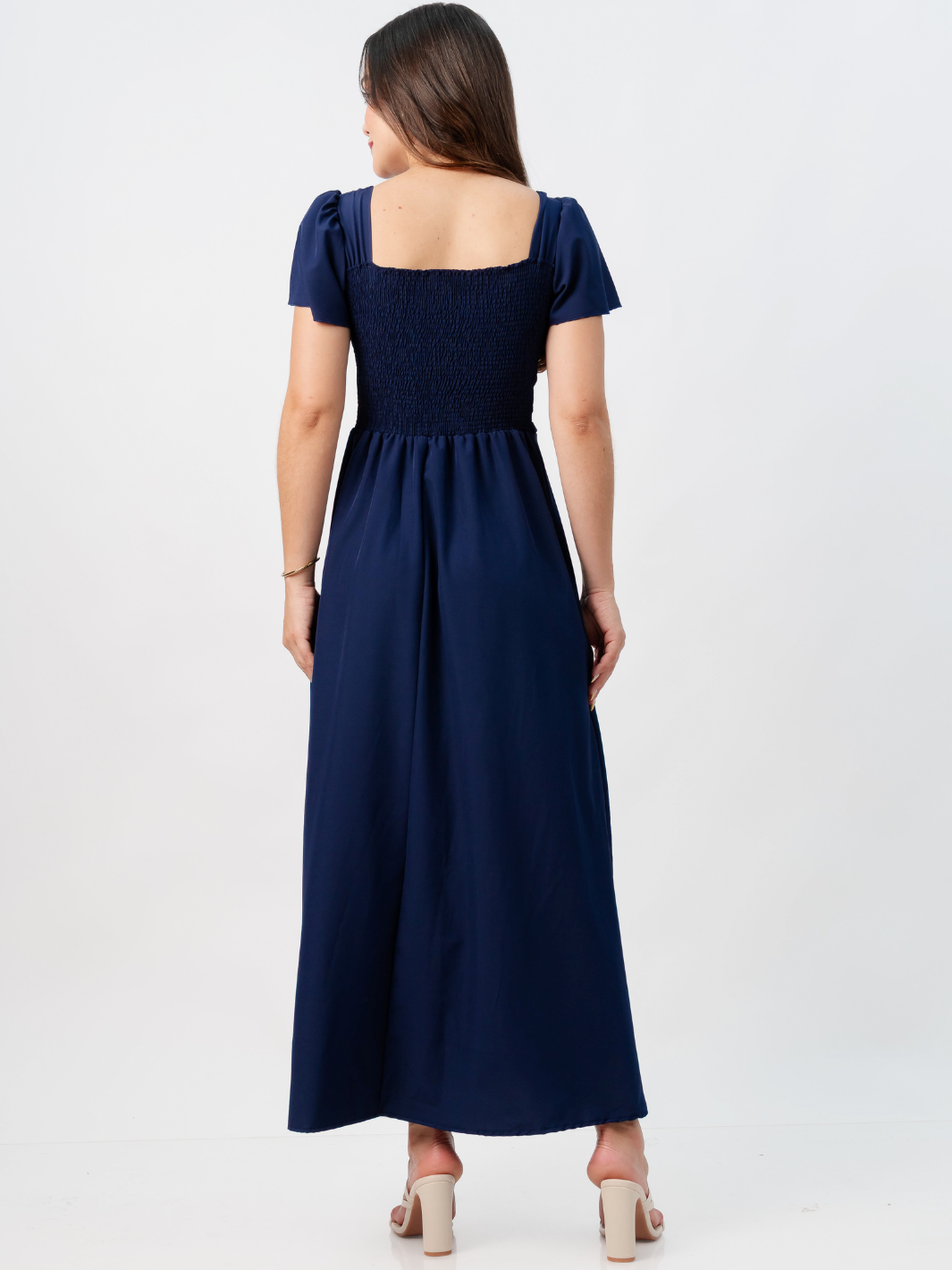 VESTIDO CASUAL LARGO AMELIA AZUL