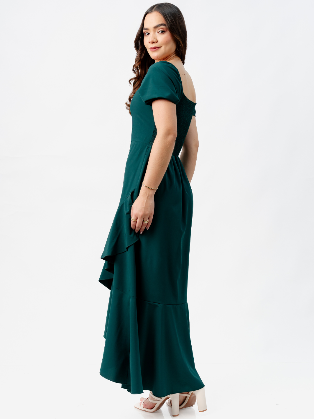 VESTIDO CASUAL LARGO PAOLA VERDE