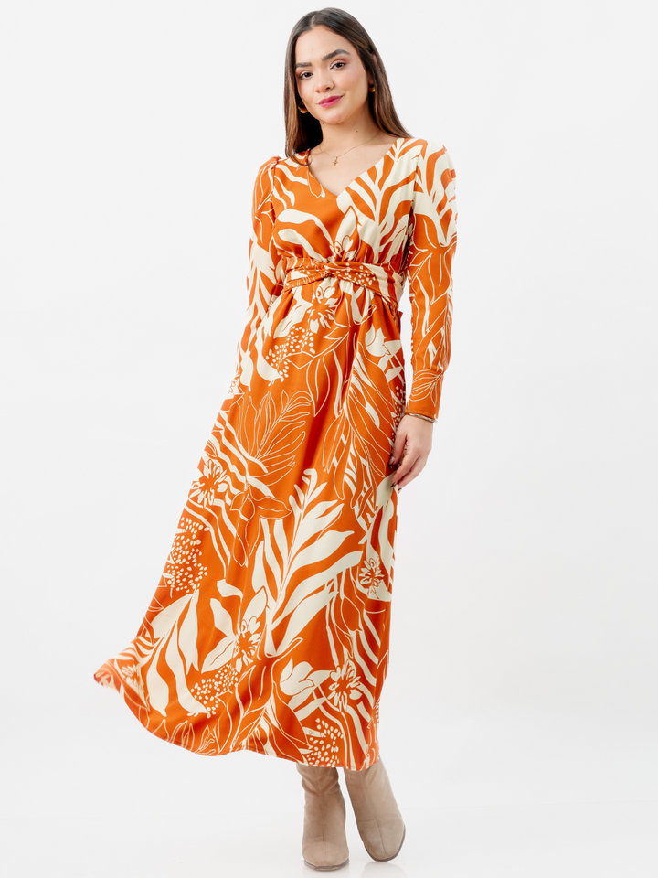 VESTIDO LARGO CAMILA RUST