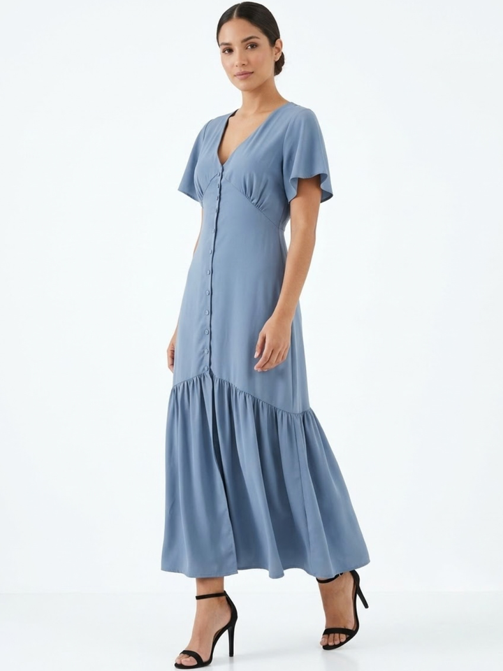 VESTIDO CASUAL CON BOTONES DELANTEROS MONSERRAT ITALIANO