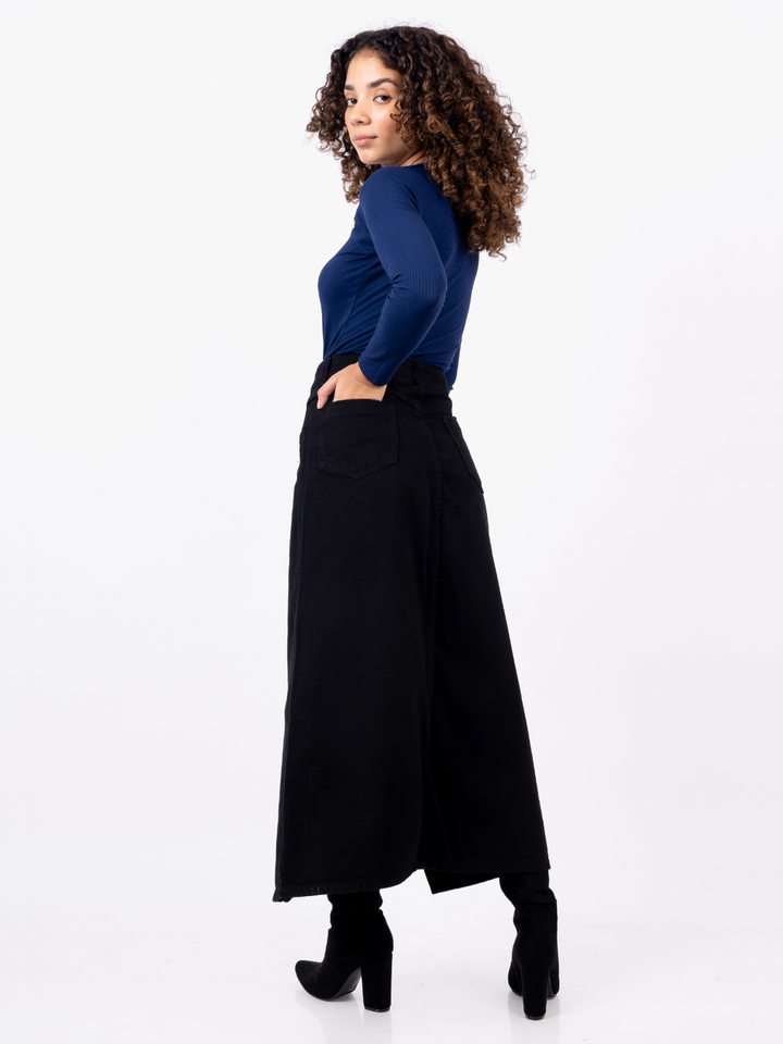 MAXI FALDA DUBLIN - NEGRO