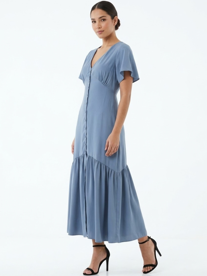 VESTIDO CASUAL CON BOTONES DELANTEROS MONSERRAT ITALIANO