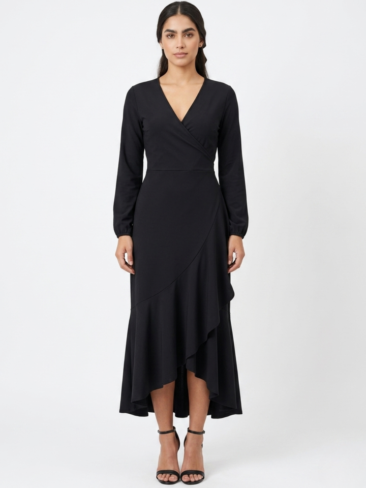 VESTIDO ENVOLVENTE ANNA NEGRO