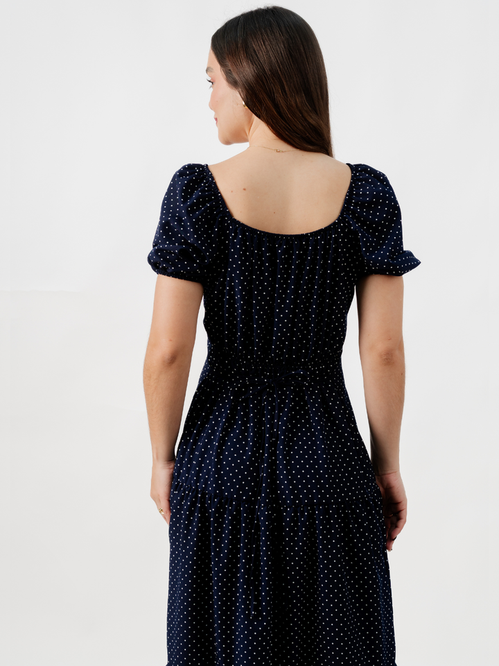 VESTIDO CASUAL LARGO TATIANA AZUL