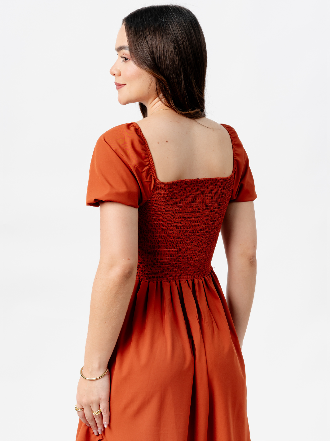 VESTIDO CASUAL LARGO PAOLA RUST