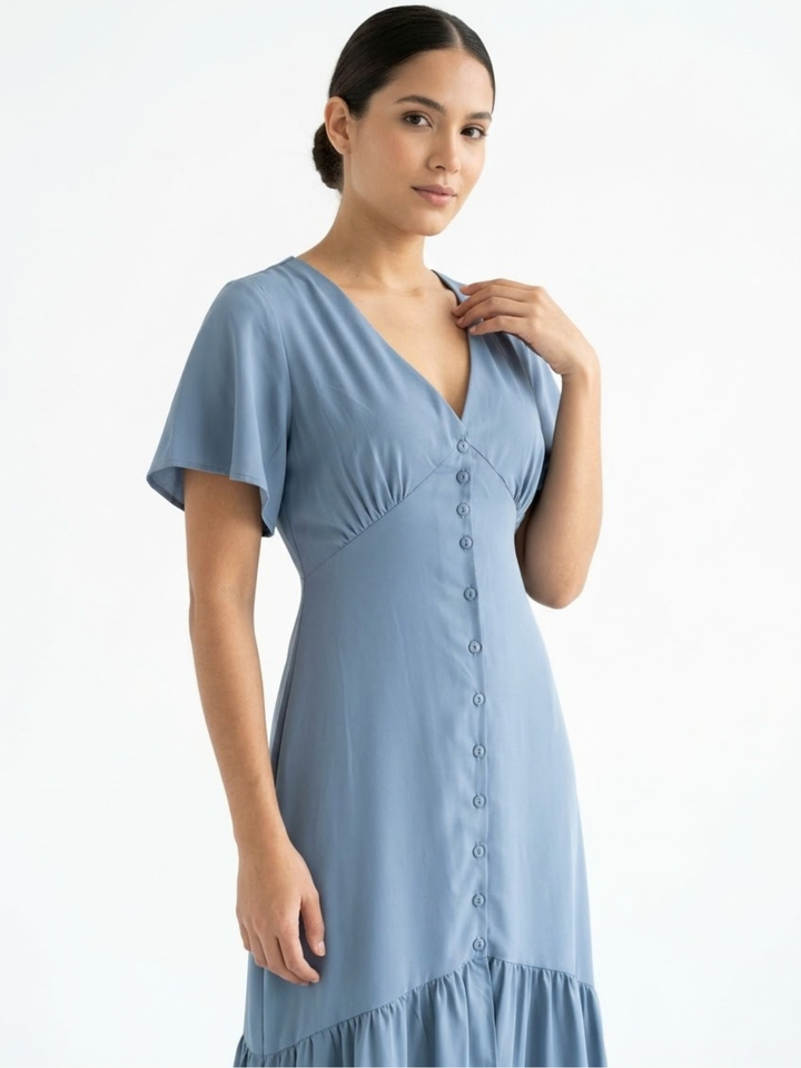 VESTIDO CASUAL CON BOTONES DELANTEROS MONSERRAT ITALIANO