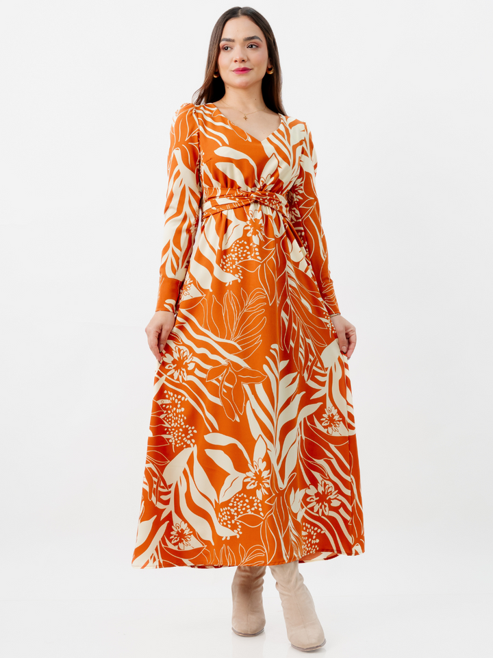 VESTIDO LARGO CAMILA RUST
