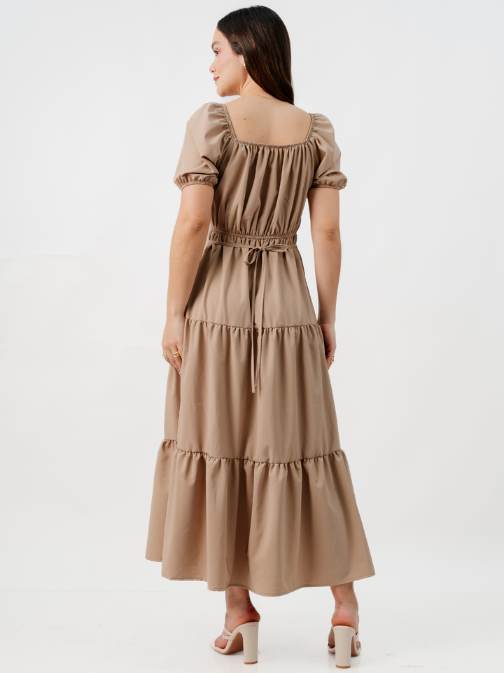 VESTIDO CASUAL LARGO TATIANA NUDE
