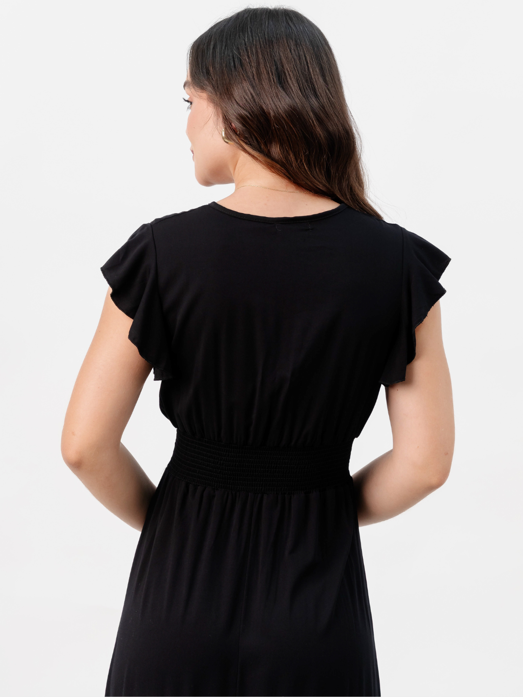 VESTIDO CASUAL LARGO SAYURI NEGRO