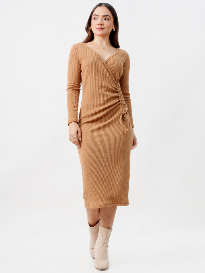 VESTIDO ROSELLA CAMEL