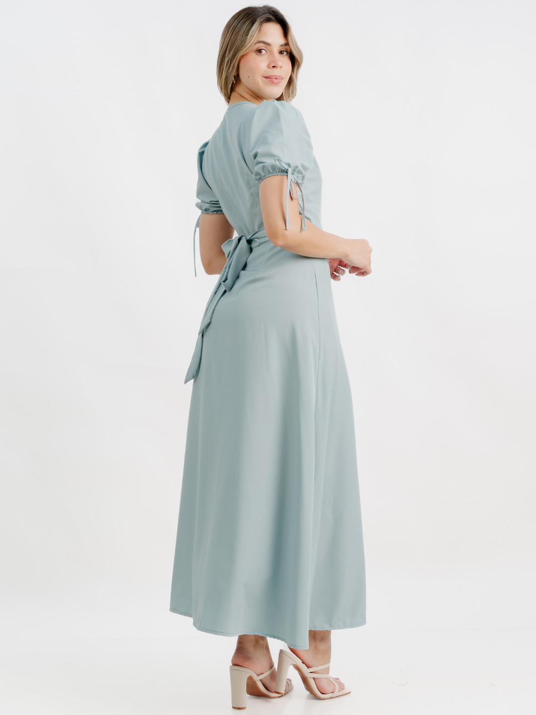 VESTIDO ENVOLVENTE BRISA CEMENTO