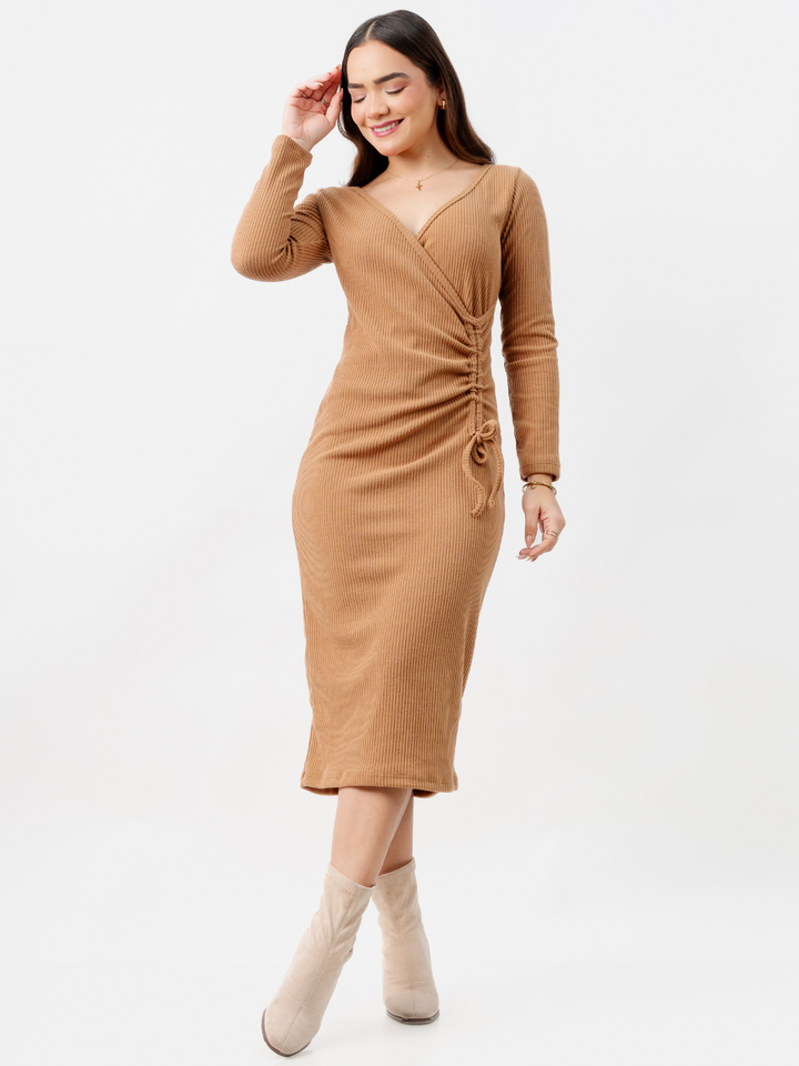VESTIDO ROSELLA CAMEL