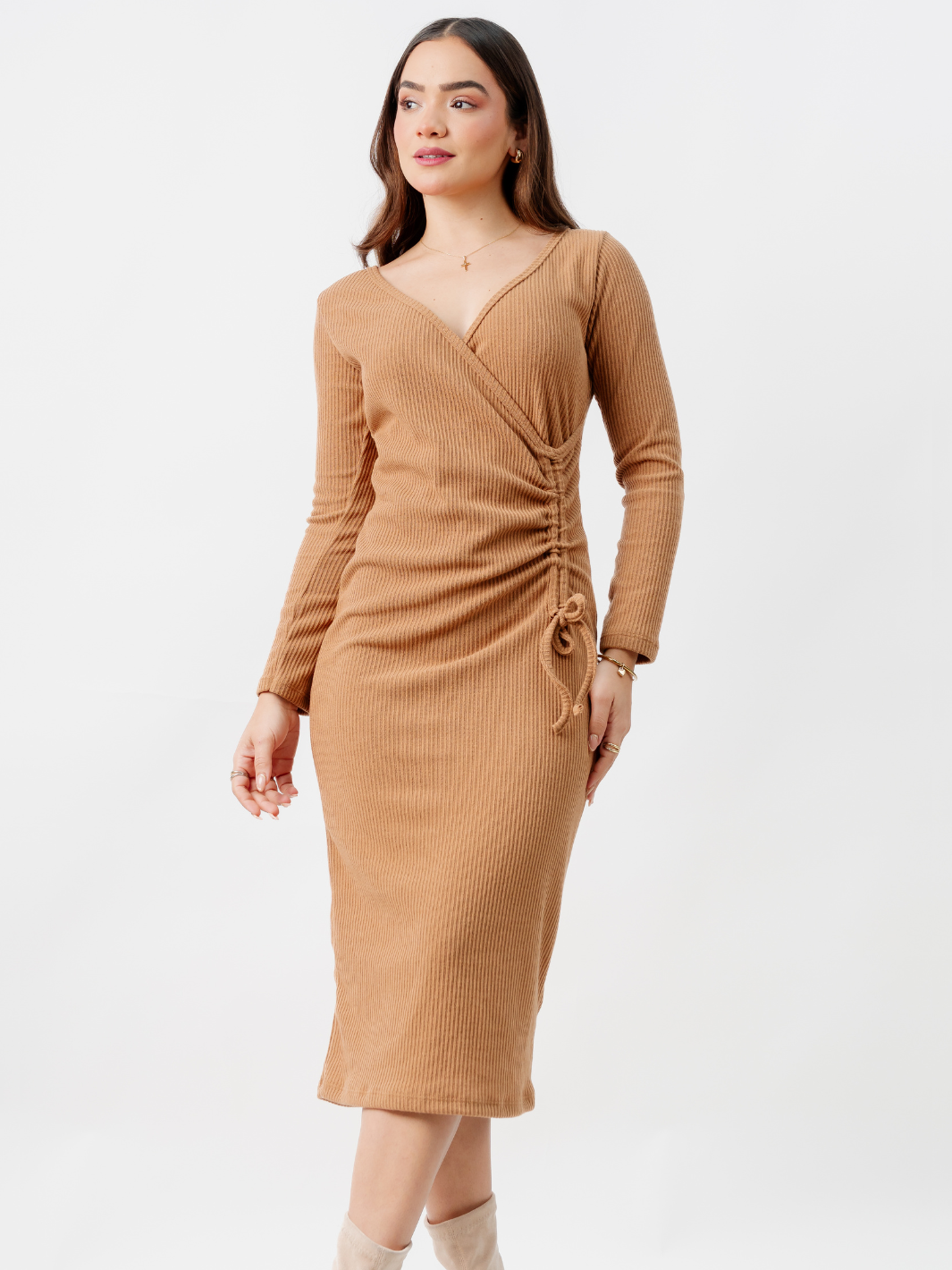 VESTIDO ROSELLA CAMEL