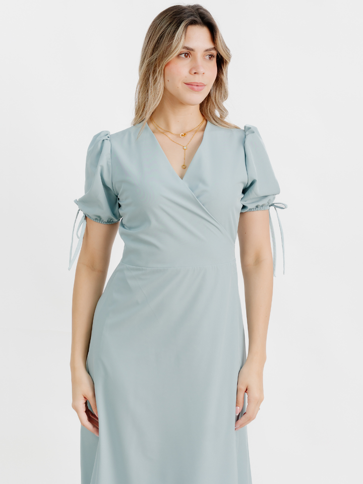 VESTIDO ENVOLVENTE BRISA CEMENTO