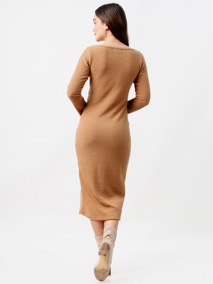 VESTIDO ROSELLA CAMEL