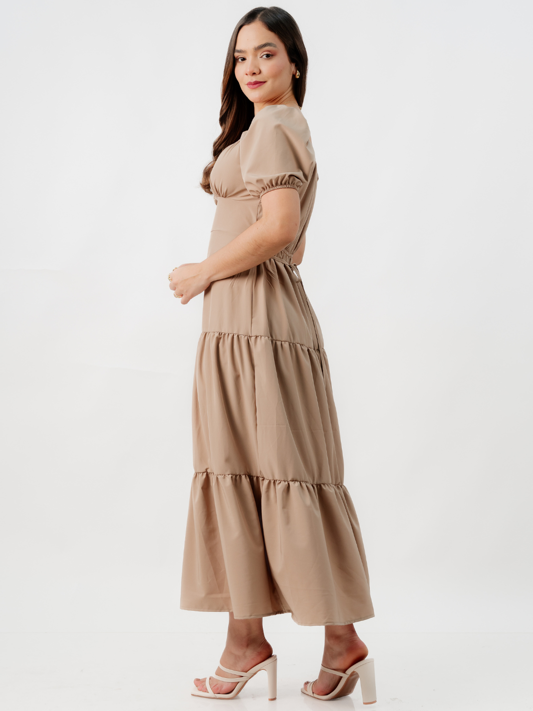 VESTIDO CASUAL LARGO TATIANA NUDE