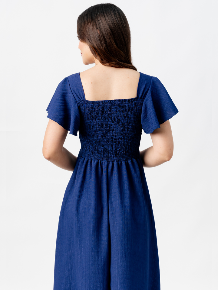 VESTIDO LARGO CORTE A BRENDA AZUL