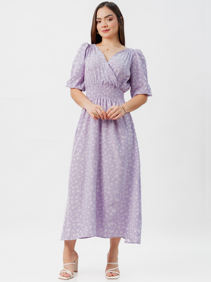 VESTIDO CASUAL LARGO JESSIA LILA