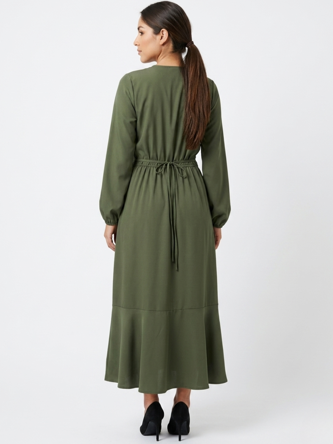 VESTIDO ENVOLVENTE ANNA VERDE