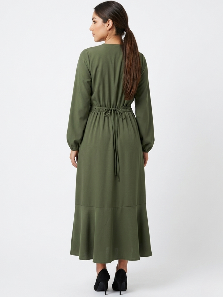 VESTIDO ENVOLVENTE ANNA VERDE