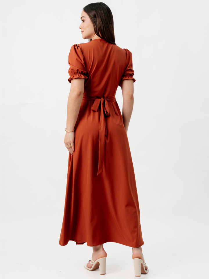 VESTIDO ENVOLVENTE ANI RUST